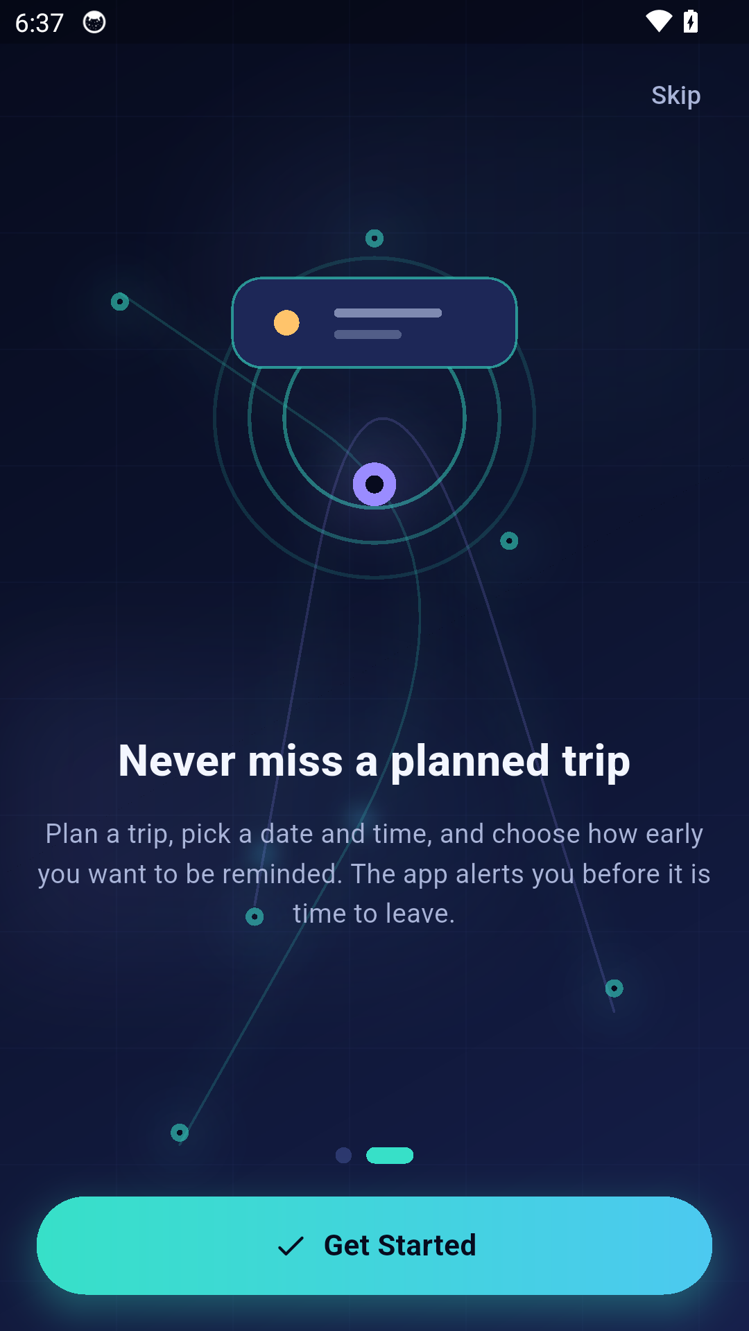 Map Reminder onboarding overview